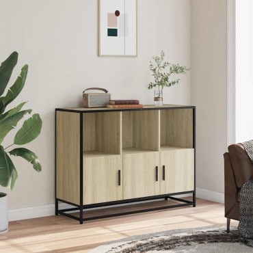 vidaXL Sideboard Sonoma Oak 100x35x76cm Κατασκευασμένο ξύλο 1 τεμ.