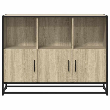 vidaXL Sideboard Sonoma Oak 100x35x76cm Κατασκευασμένο ξύλο 1 τεμ.