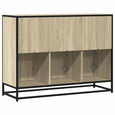 vidaXL Sideboard Sonoma Oak 100x35x76cm Κατασκευασμένο ξύλο 1 τεμ.