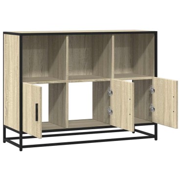 vidaXL Sideboard Sonoma Oak 100x35x76cm Κατασκευασμένο ξύλο 1 τεμ.