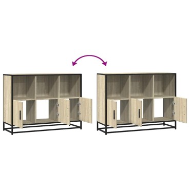 vidaXL Sideboard Sonoma Oak 100x35x76cm Κατασκευασμένο ξύλο 1 τεμ.