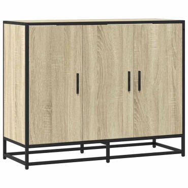 vidaXL Sideboard Sonoma Oak 94x35x76cm Κατασκευασμένο ξύλο 1 τεμ.