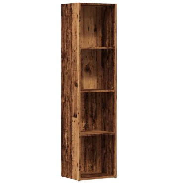 ντουλάπι βιβλίων vidaXL Παλιό ξύλο 36x30x143cm Κατασκευασμένο ξύλο