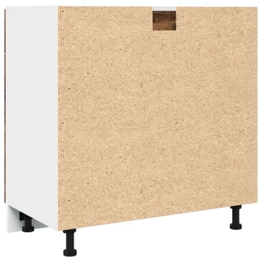 vidaXL Ντουλάπι με Συρτάρια "Lyon" από Παλιό Ξύλο 80x46x81,5cm από Τεχνητό Ξύλο 1 τεμ.