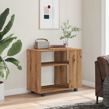 vidaXL Side Table Artisan Oak 70x35x55cm Κατασκευασμένο ξύλο