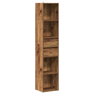 ντουλάπι βιβλίων vidaXL Παλιό ξύλο 36x30x171cm Κατασκευασμένο ξύλο