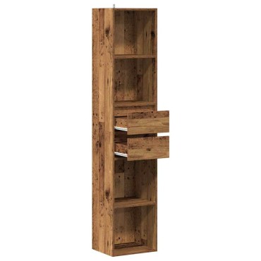 ντουλάπι βιβλίων vidaXL Παλιό ξύλο 36x30x171cm Κατασκευασμένο ξύλο