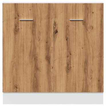 vidaXL Κάτω ντουλάπι νεροχύτη Lyon Artisan Oak Κατασκευασμένο ξύλο 80x46x81,5cm