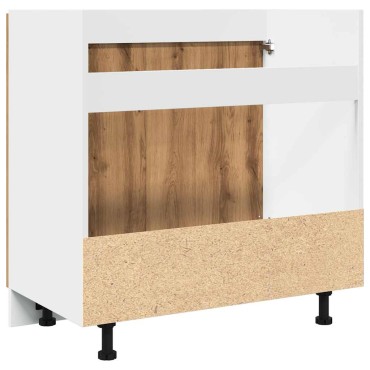 vidaXL Κάτω ντουλάπι νεροχύτη Lyon Artisan Oak Κατασκευασμένο ξύλο 80x46x81,5cm