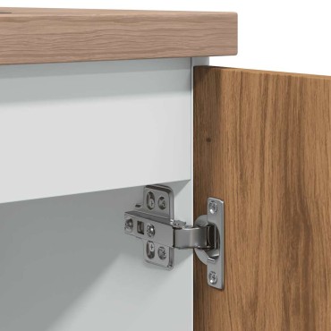 vidaXL Κάτω ντουλάπι νεροχύτη Lyon Artisan Oak Κατασκευασμένο ξύλο 80x46x81,5cm