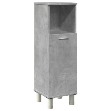 vidaXL Στήλη Μπάνιου Γκρι Σκυροδέματος 30x30x95cm Επεξεργασμένο Ξύλο 1 τεμ.