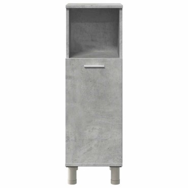 vidaXL Στήλη Μπάνιου Γκρι Σκυροδέματος 30x30x95cm Επεξεργασμένο Ξύλο 1 τεμ.