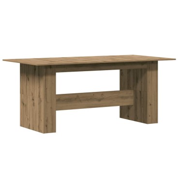 vidaXL Τραπεζαρία Artisan Oak 180x90x76cm Ξύλινη κατασκευή 1 τεμ.