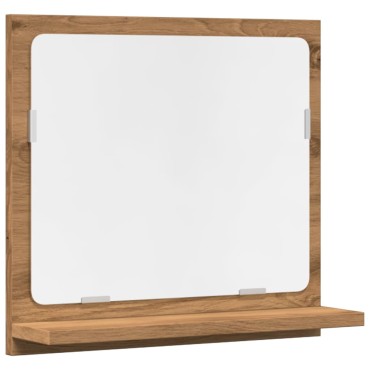 vidaXL Ντουλάπι καθρέφτη μπάνιου Artisan Oak Κατασκευασμένο ξύλο 40x11x37 cm 1 τεμ.