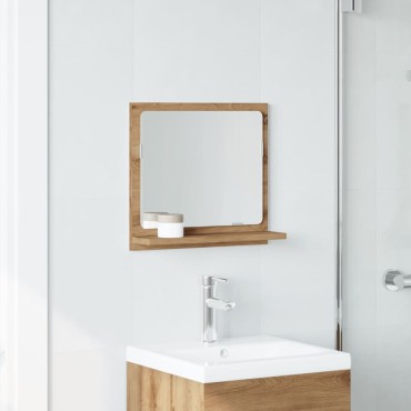 vidaXL Ντουλάπι καθρέφτη μπάνιου Artisan Oak Κατασκευασμένο ξύλο 40x11x37 cm 1 τεμ.