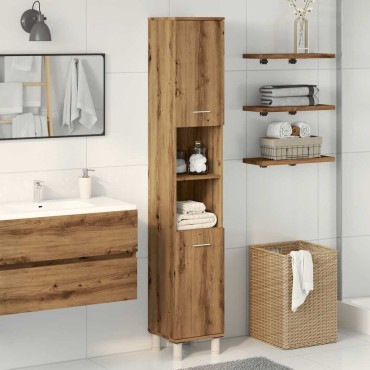 vidaXL Ντουλάπι μπάνιου Artisan Oak 30x30x179cm Κατασκευασμένο ξύλο