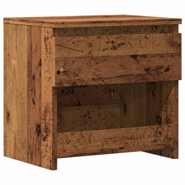 vidaXL ντουλάπι κομοδίνου Παλιό ξύλο 40x30x39cm Κατασκευασμένο ξύλο 1 τεμ.