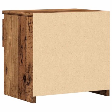vidaXL ντουλάπι κομοδίνου Παλιό ξύλο 40x30x39cm Κατασκευασμένο ξύλο 1 τεμ.