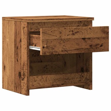 vidaXL ντουλάπι κομοδίνου Παλιό ξύλο 40x30x39cm Κατασκευασμένο ξύλο 1 τεμ.