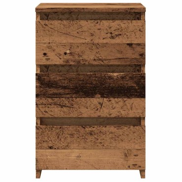 vidaXL Κομοδίνο παλιό ξύλο 40x35x62,5cm Κατασκευασμένο ξύλο 1 τεμ.