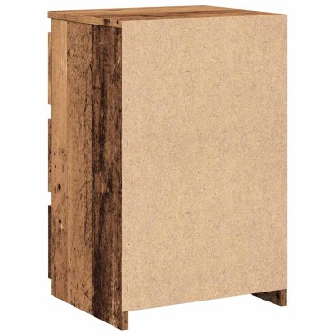 vidaXL Κομοδίνο παλιό ξύλο 40x35x62,5cm Κατασκευασμένο ξύλο 1 τεμ.