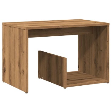vidaXL Side Table Artisan Oak 59x36x38cm Κατασκευασμένο ξύλο