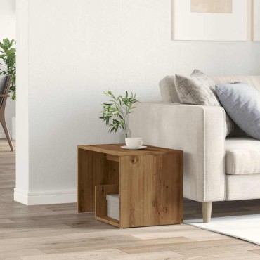 vidaXL Side Table Artisan Oak 59x36x38cm Κατασκευασμένο ξύλο