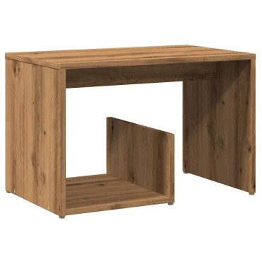 vidaXL Side Table Artisan Oak 59x36x38cm Κατασκευασμένο ξύλο