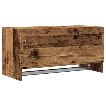 vidaXL Ντουλάπα παλαιού ξύλου 70x32,5x35cm Ξύλινο μηχανουργικό ξύλο 1 τεμ.