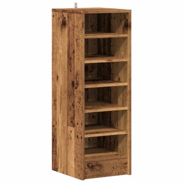ντουλάπι παπουτσιών vidaXL Παλιό ξύλο 32x35x92cm Κατασκευασμένο ξύλο