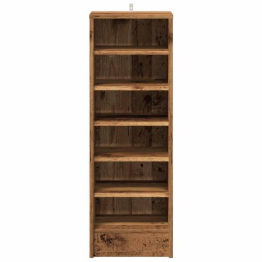 ντουλάπι παπουτσιών vidaXL Παλιό ξύλο 32x35x92cm Κατασκευασμένο ξύλο