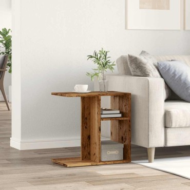 vidaXL Side Table Παλιό ξύλο 50x30x50cm Κατασκευασμένο ξύλο
