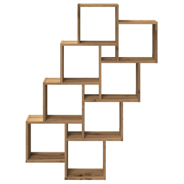 vidaXL Ράφι κύβος τοίχου Artisan Oak 90x15x119,5cm Κατασκευασμένο ξύλο 1 τεμ.