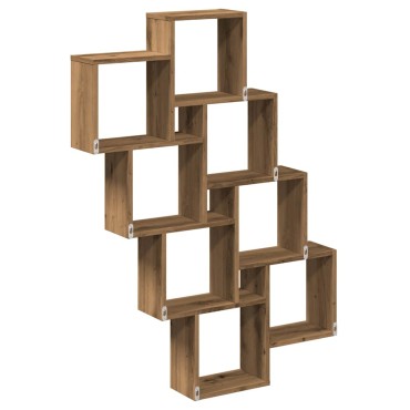 vidaXL Ράφι κύβος τοίχου Artisan Oak 90x15x119,5cm Κατασκευασμένο ξύλο 1 τεμ.