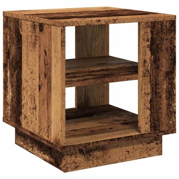 vidaXL Τραπεζάκι σαλονιού Παλιό ξύλο 40x40x43cm Κατασκευασμένο ξύλο 1 τεμ.