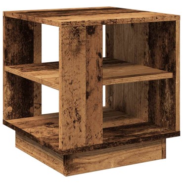 vidaXL Τραπεζάκι σαλονιού Παλιό ξύλο 40x40x43cm Κατασκευασμένο ξύλο 1 τεμ.
