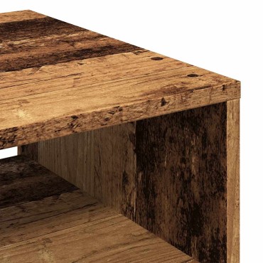 vidaXL Τραπεζάκι σαλονιού Παλιό ξύλο 40x40x43cm Κατασκευασμένο ξύλο 1 τεμ.