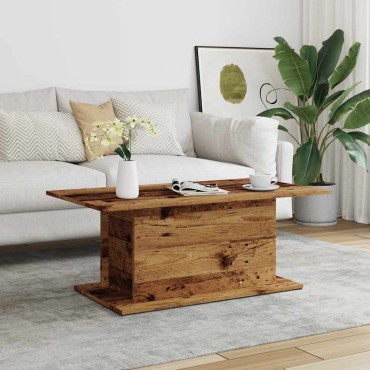 vidaXL Τραπεζάκι σαλονιού Παλιό ξύλο 102x55,5x40cm Ξύλο μηχανής 1 τεμ.