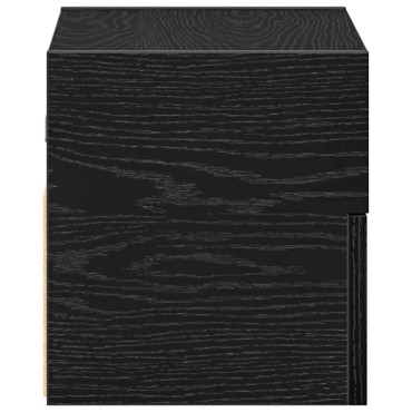 vidaXL Επιτοίχια κομοδίνα 2 τεμ. Μαύρο 45x26x28,5cm