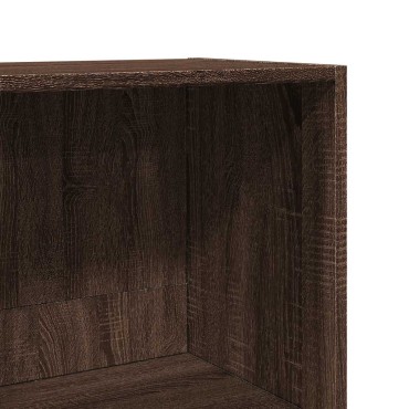 vidaXL Βιβλιοθήκη καφέ δρυς 60x30x114cm Ξύλινη κατασκευή 1 τεμ.