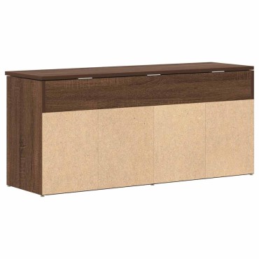 vidaXL Πάγκος παπουτσιών καφέ δρυς 102x30,5x45cm Ξύλο μηχανής