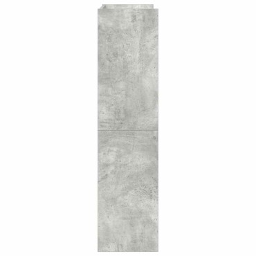 Ράφι παπουτσιών vidaXL Γκρι μπετόν 60x25x100cm Κατασκευασμένο ξύλο