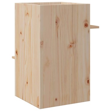 vidaXL Σπίτι για γάτες 43x43x60 cm από μασίφ ξύλο πεύκο