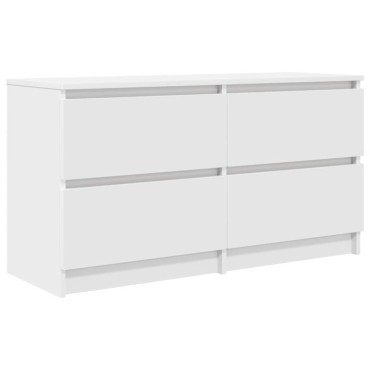 vidaXL Έπιπλο Τηλεόρασης Λευκό 100x35x54cm Επεξεργασμένο Ξύλο