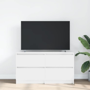 vidaXL Έπιπλο Τηλεόρασης Λευκό 100x35x54cm Επεξεργασμένο Ξύλο