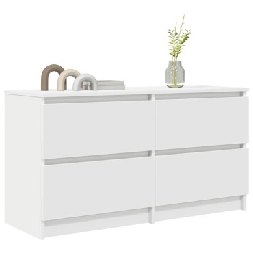 vidaXL Έπιπλο Τηλεόρασης Λευκό 100x35x54cm Επεξεργασμένο Ξύλο