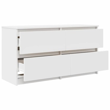 vidaXL Έπιπλο Τηλεόρασης Λευκό 100x35x54cm Επεξεργασμένο Ξύλο