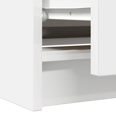 vidaXL Έπιπλο Τηλεόρασης Λευκό 100x35x54cm Επεξεργασμένο Ξύλο