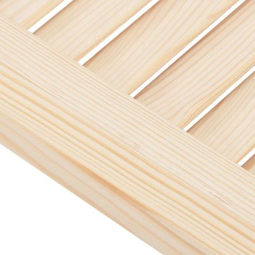 vidaXL Πορτάκι με Περσίδες 69x29,5 εκ. από Μασίφ Ξύλο Πεύκου