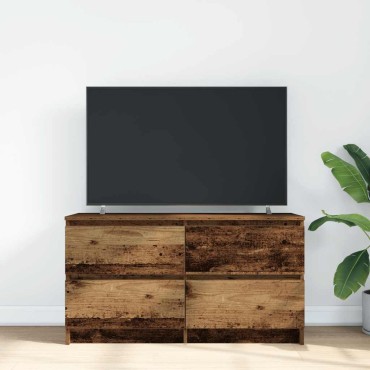 vidaXL Έπιπλο Τηλεόρασης Όψη Παλαιού Ξύλου 100x35x54cm Επεξ. Ξύλο